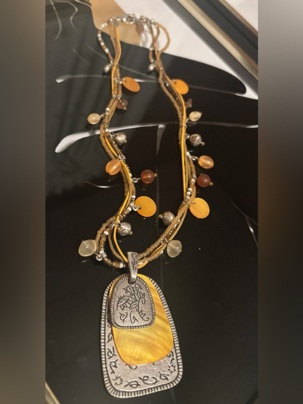 4 Vintage Necklaces ( Coldwater Creek & Ann Taylor) and 2 Bracelets #122 - Picture 14 of 16